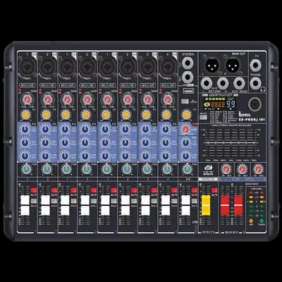 CONSOLA ANALOGA, 10 CANALES, 8 MONO/1 ESTEREO, INTERFAZ USB, BT, MP3